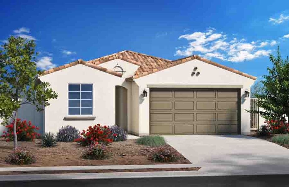 Representative exterior photo of a completed home built from the 1972 by Homes by Towne in Ryder Ranch, Surprise, AZ (Image 1). Representative exterior photo of a completed home built from the 1972 by Homes by Towne in Ryder Ranch, Surprise, AZ (Image 1).