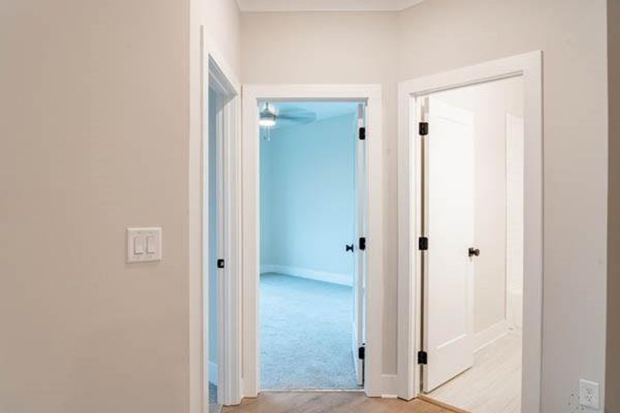 Corridor with light carpet Corridor with light carpet