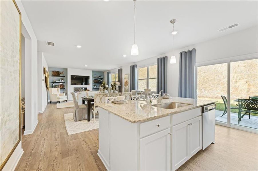 Furnished interior view inside a new home in Union Heights, Flowery Branch (Image 9). Furnished interior view inside a new home in Union Heights, Flowery Branch (Image 9).