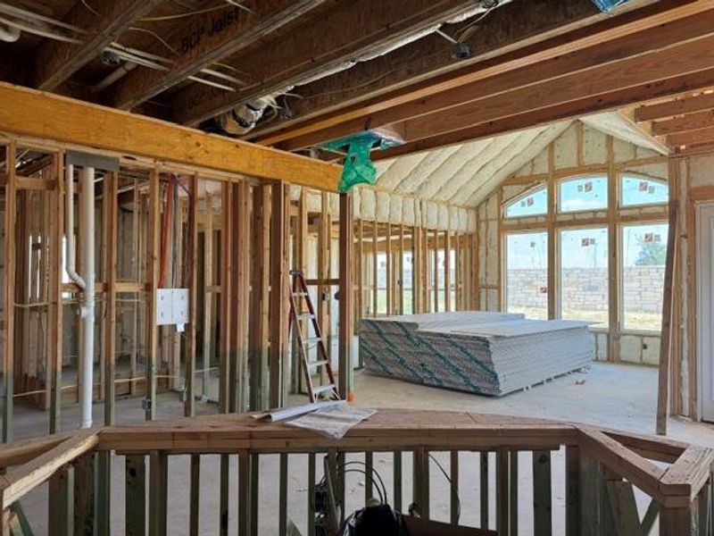 Framed interiors showcase a spacious layout, ready for customization.