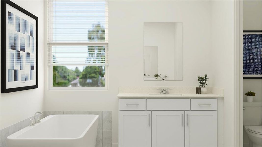 Furnished interior view inside a new home in Meadow Pointe, Groveland (Image 12).