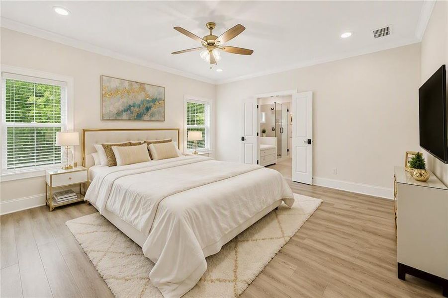 Furnished interior view inside a new home in Waterhaven, Cumming (Image 16).