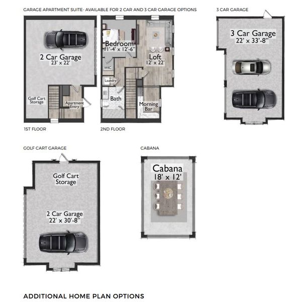 2D floor plan layout for the The Clementine by Element Home Builders in The Grove, Oakland, FL (Image 4).