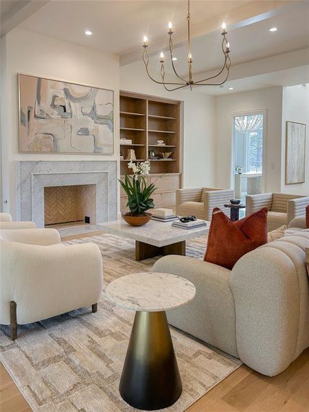 Furnished interior view inside a new home in , Colleyville (Image 14).