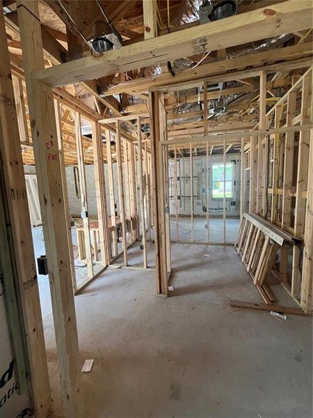 Large walk in pantry off of the mud room