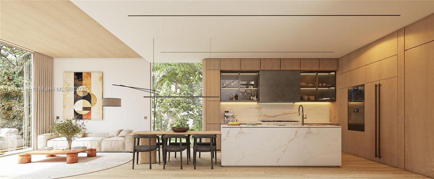 Furnished interior view inside a new home in , Miami (Image 17). Furnished interior view inside a new home in , Miami (Image 17).