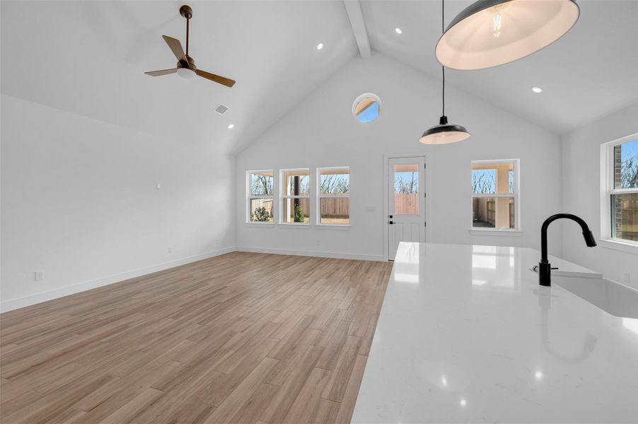 Open great room (*Photo not of actual home and used for illustration purposes only.)