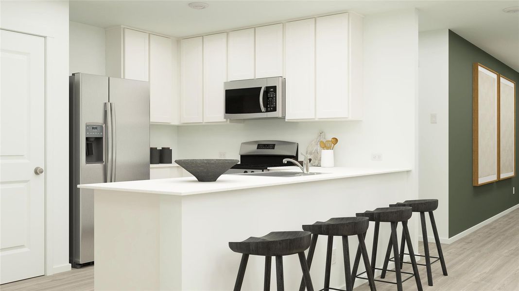 Furnished interior view inside a new home in Synova, Crosby (Image 10).