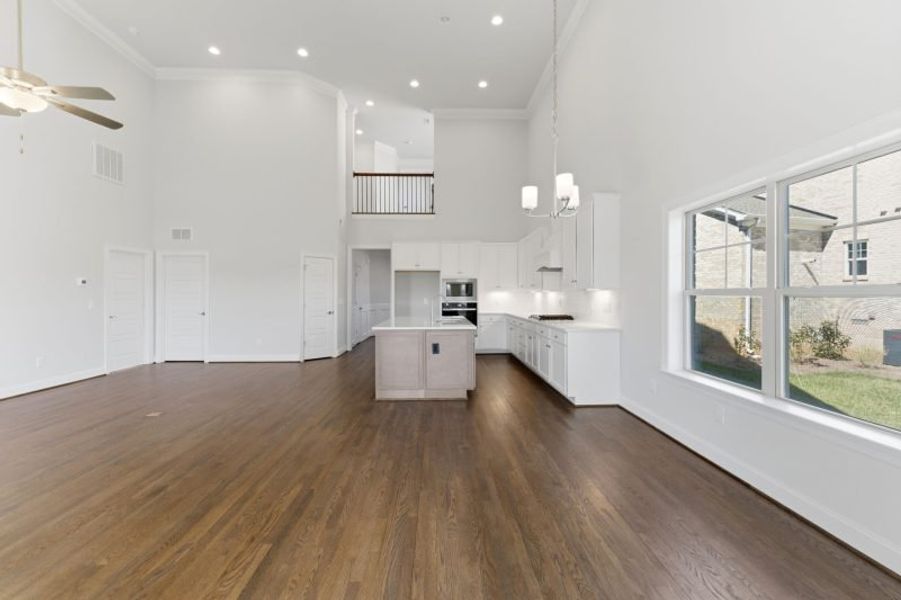 Representative unfurnished interior of a home built from the Hampton by Keystone Homes NC in Preserve at Carriage Cove, Oak Ridge (Image 72).