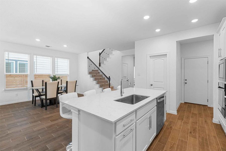 Furnished interior view inside a new home in , Leander (Image 25).