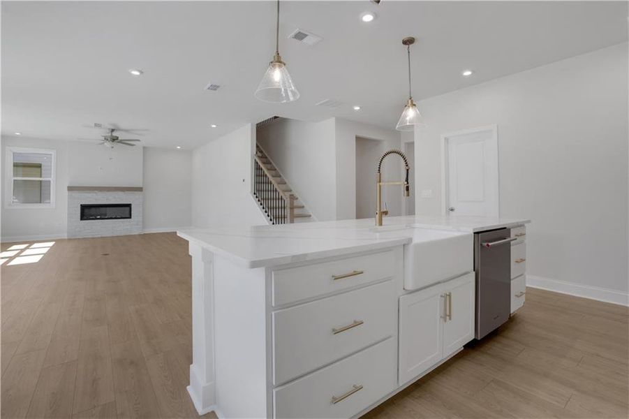 Furnished interior view inside a new home in The Paddocks at Doc Hughes, Buford (Image 10).