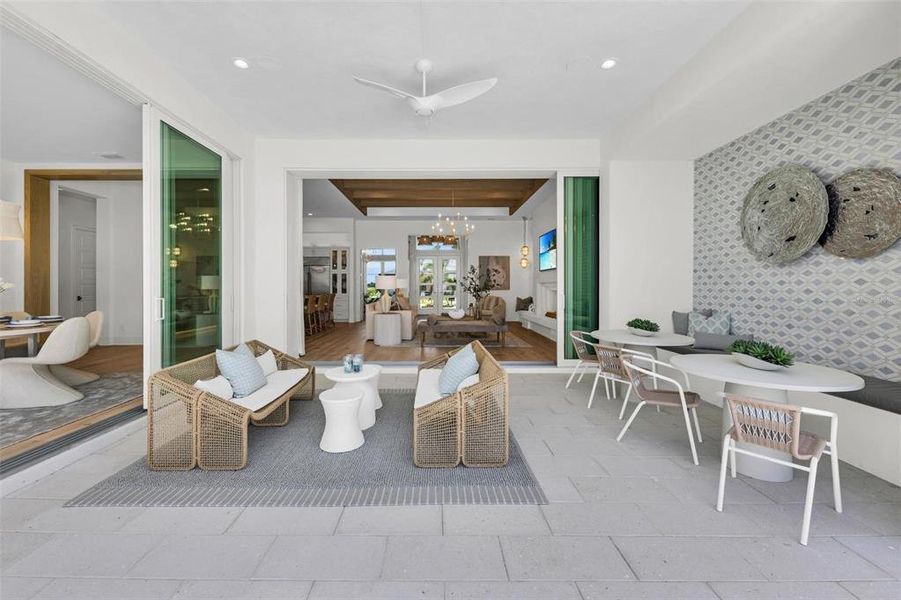 Exterior details and patio area of a home in , Venice (Image 32).