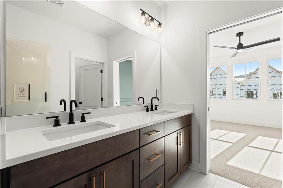 Furnished interior view inside a new home in , Alpharetta (Image 10).