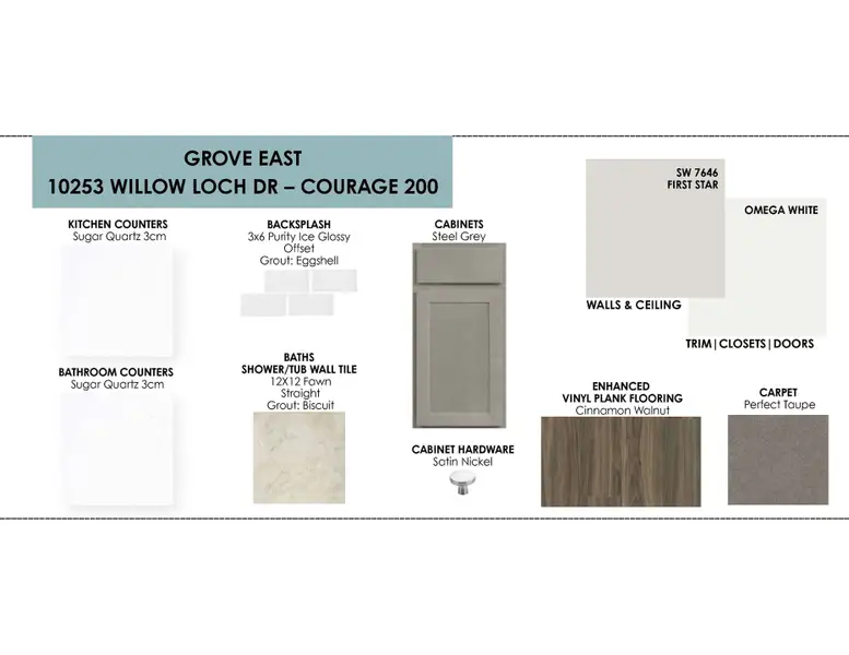 Sample of building materials used in homes in Grove East, Temple (Image 4).