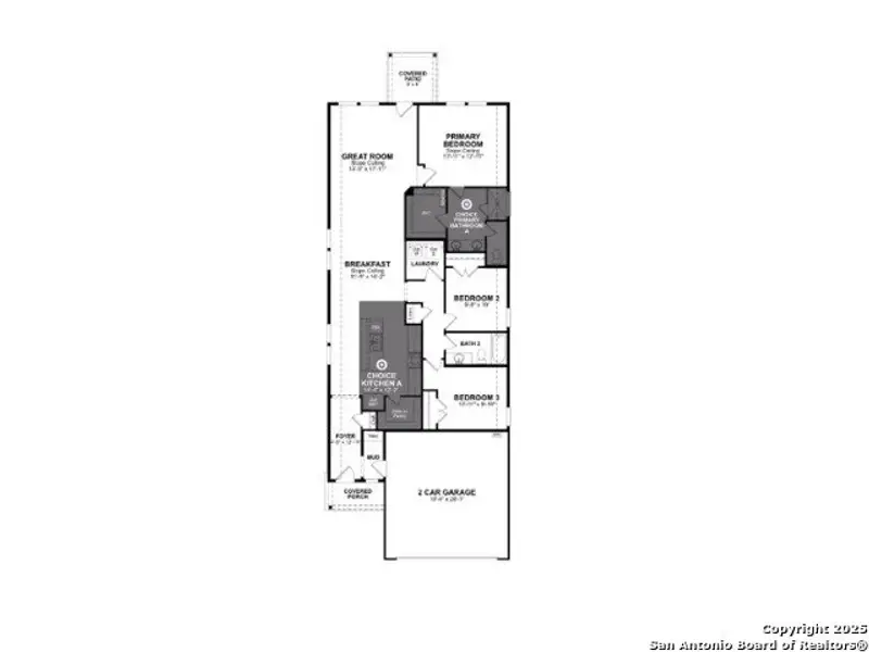 2D floor plan layout of this home in Veranda: Classic, San Antonio, TX (Image 4). 2D floor plan layout of this home in Veranda: Classic, San Antonio, TX (Image 4).
