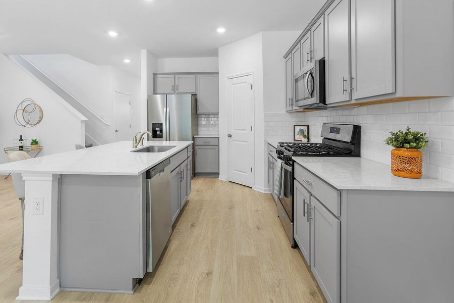 Furnished interior view inside a new home in Brooks Ranch, Kyle (Image 11).