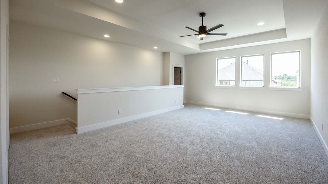 Spacious, unfurnished interior of a new home in Palmera Ridge, Leander (Image 8). Spacious, unfurnished interior of a new home in Palmera Ridge, Leander (Image 8).
