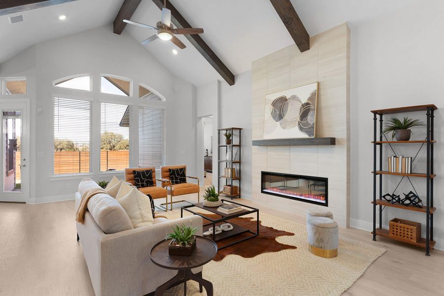 Furnished interior view inside a new home in Broken Oak, Georgetown (Image 6).