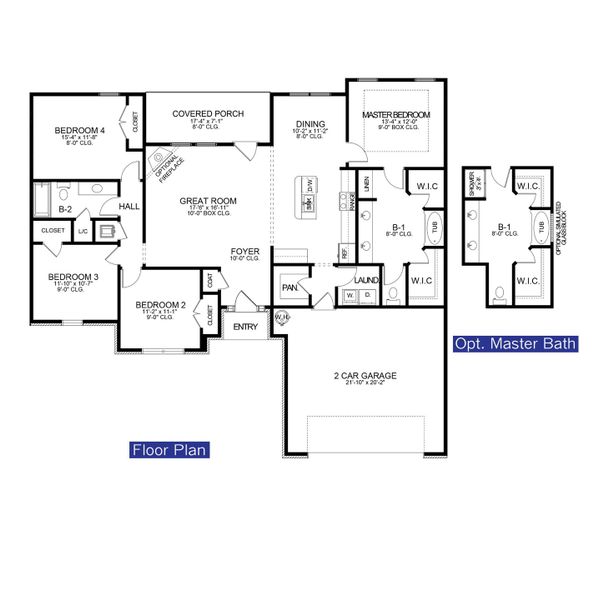 2D floor plan layout for the Plan 1740 by Adams Homes in Ashton View, Crestview, FL (Image 3). 2D floor plan layout for the Plan 1740 by Adams Homes in Ashton View, Crestview, FL (Image 3).