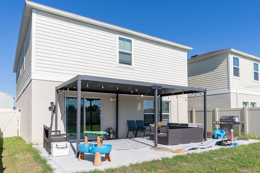 Exterior details and patio area of a home in Pasadena Point, Wesley Chapel (Image 37). Exterior details and patio area of a home in Pasadena Point, Wesley Chapel (Image 37).