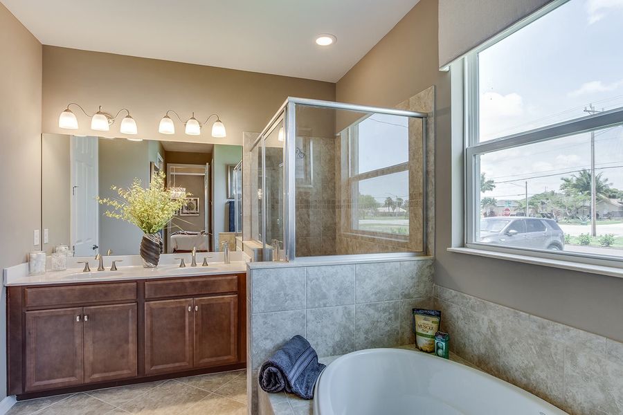 Representative furnished interior of a home built from the Destin by D.R. Horton in Cape Coral Spot - Tradition, Cape Coral (Image 17).