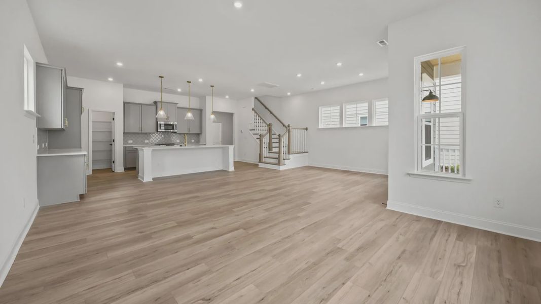 The Brentwood Plan by DRB Homes in River District, Charlotte NC.- Living area The Brentwood Plan by DRB Homes in River District, Charlotte NC.- Living area