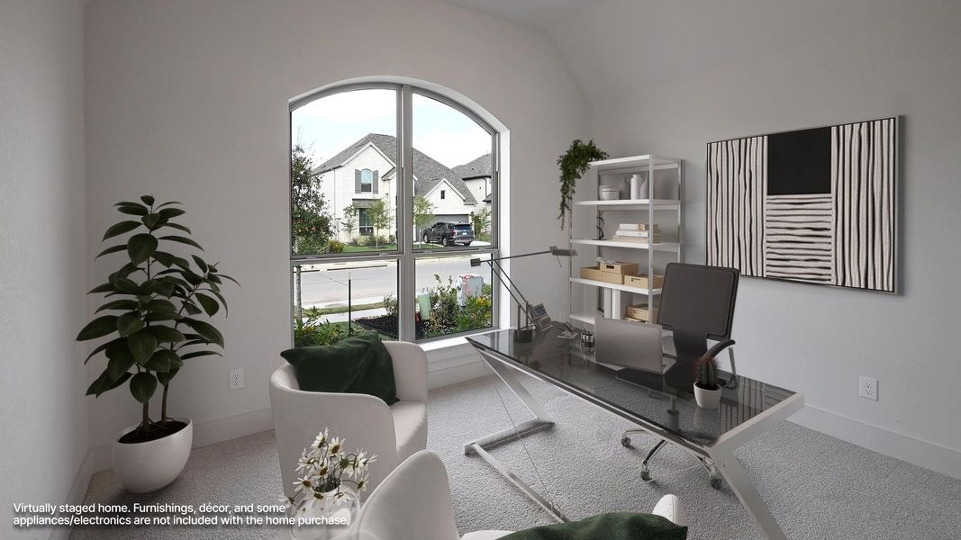 Furnished interior view inside a new home in Crosswinds, Kyle (Image 8).
