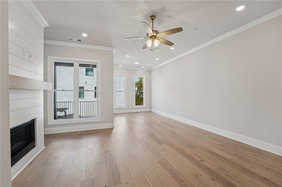 Spacious, unfurnished interior of a new home in Towns on Thompson, Alpharetta (Image 35).