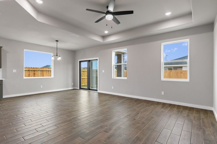 Representative unfurnished interior of a home built from the Sophora by Hakes Brothers in Paloma Ranch, Harlingen (Image 11).