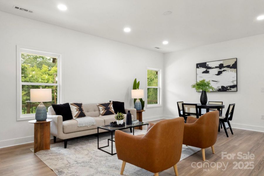 Furnished interior view inside a new home in , Dallas (Image 6). Furnished interior view inside a new home in , Dallas (Image 6).