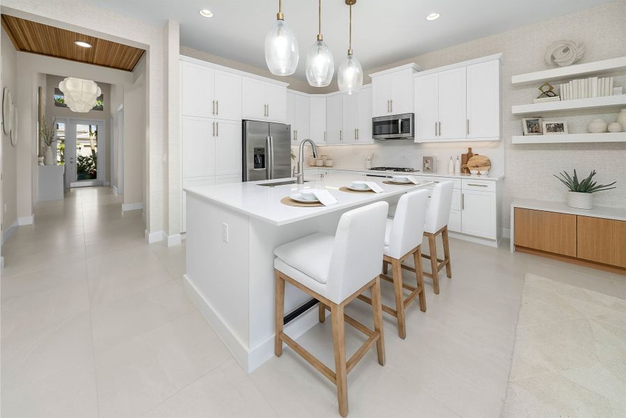 Representative furnished interior of a home built from the Eclipse by GL Homes in Valencia Sky (55+), Naples (Image 6).