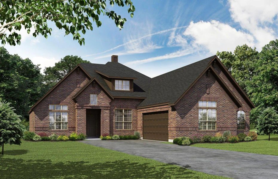 Representative exterior photo of a completed home built from the Concept 2267 by Risewell Homes in Silo Mills, Joshua, TX (Image 7).