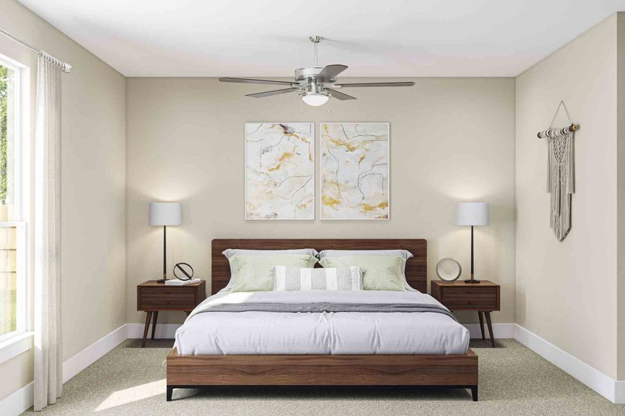 Furnished interior view inside a new home in Dunham Pointe 60′, Cypress (Image 14). Furnished interior view inside a new home in Dunham Pointe 60′, Cypress (Image 14).