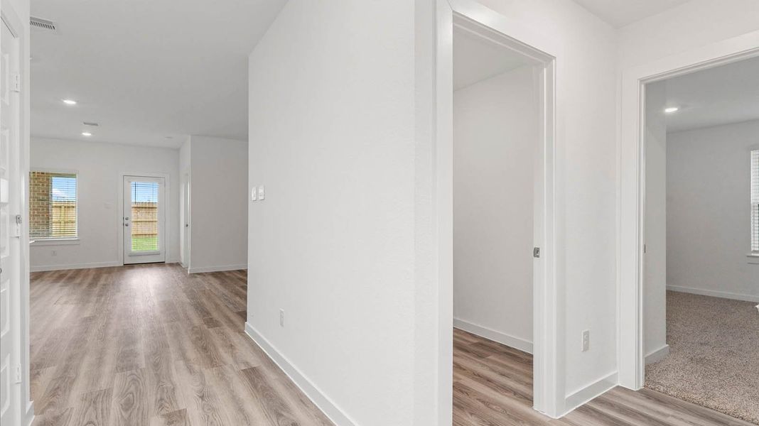 Representative unfurnished interior of a home built from the Justin by D.R. Horton in Lago Mar, Texas City (Image 15). Representative unfurnished interior of a home built from the Justin by D.R. Horton in Lago Mar, Texas City (Image 15).