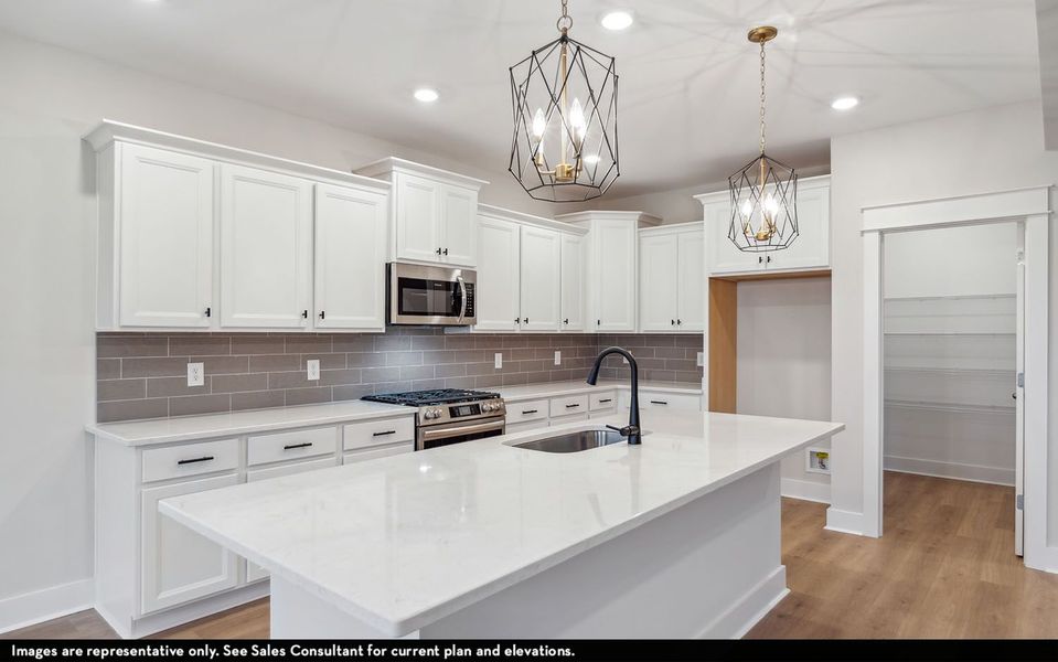 Furnished interior view inside a new home in The Retreat at Norman Farm, Hendersonville (Image 6).