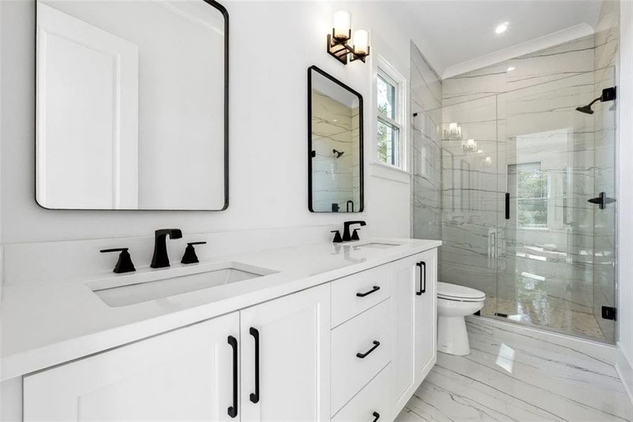 Furnished interior view inside a new home in , Atlanta (Image 11).