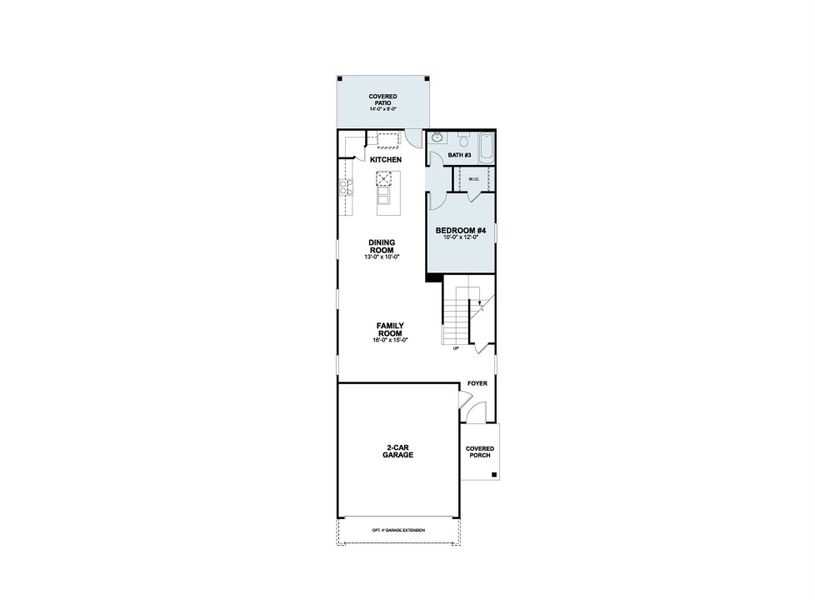 2D floor plan layout of this home in Heritage, Dripping Springs, TX (Image 4).