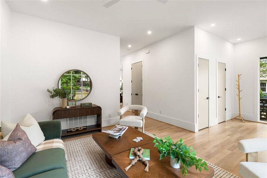Furnished interior view inside a new home in , Atlanta (Image 36).