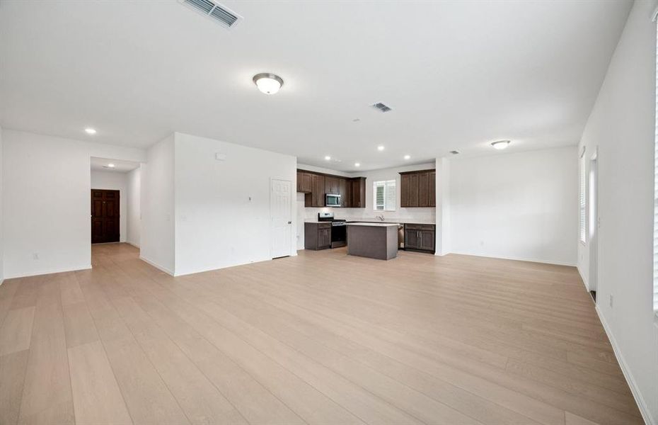 Open concept throughout main living areas