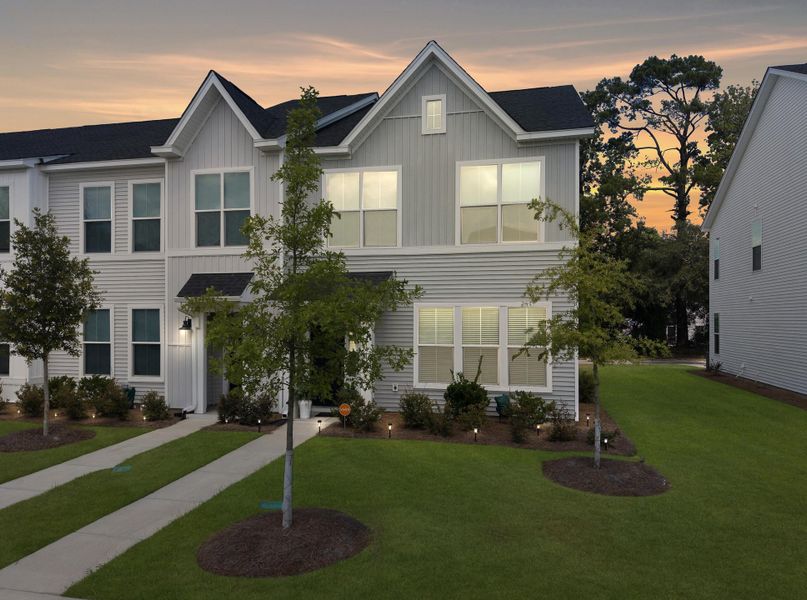 Front exterior of a new home in , Summerville, SC, highlighting curb appeal (Image 20). Front exterior of a new home in , Summerville, SC, highlighting curb appeal (Image 20).