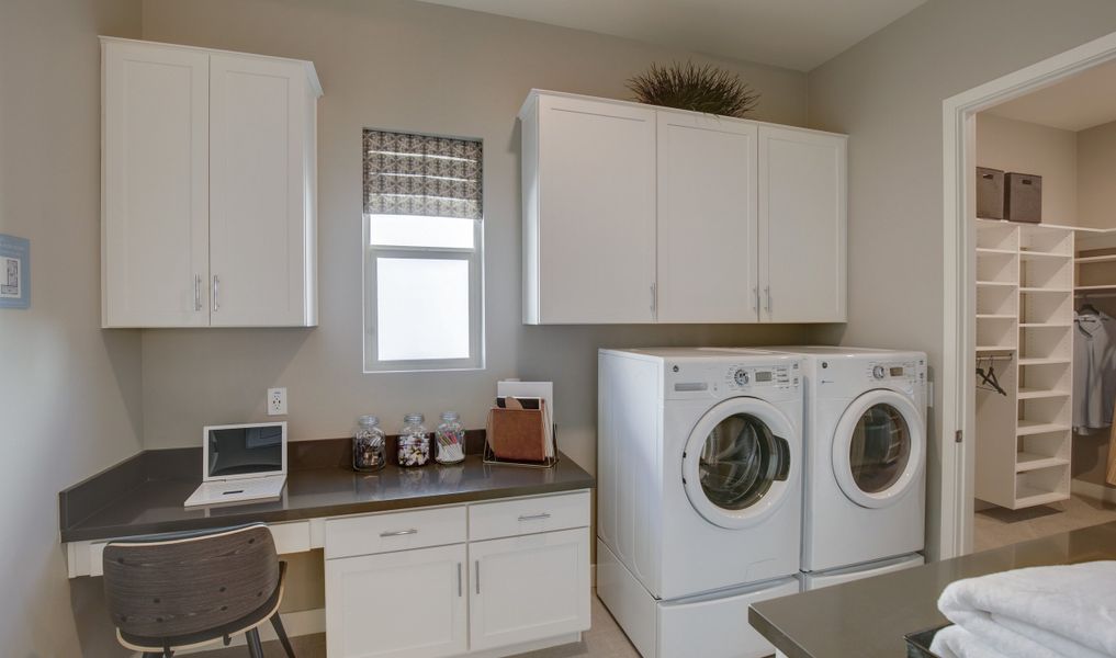 Convenient laundry room