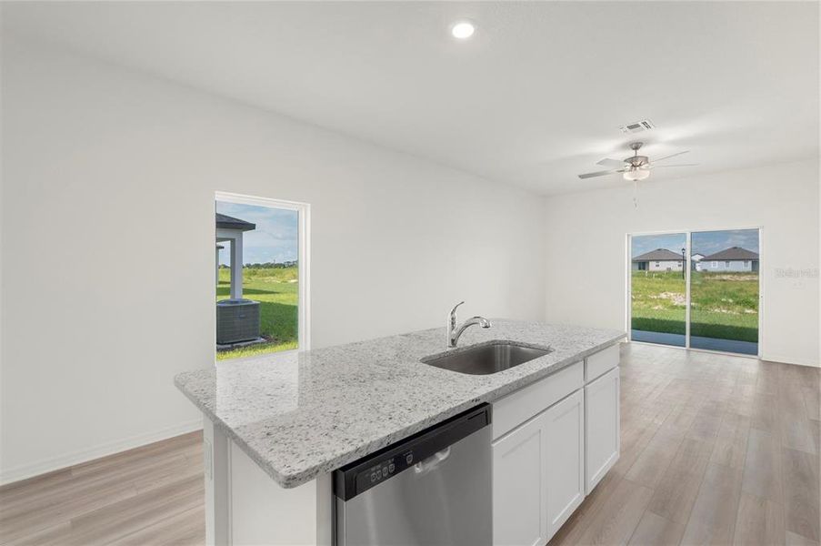 Furnished interior view inside a new home in Gum Lake Preserve, Lake Alfred (Image 9).