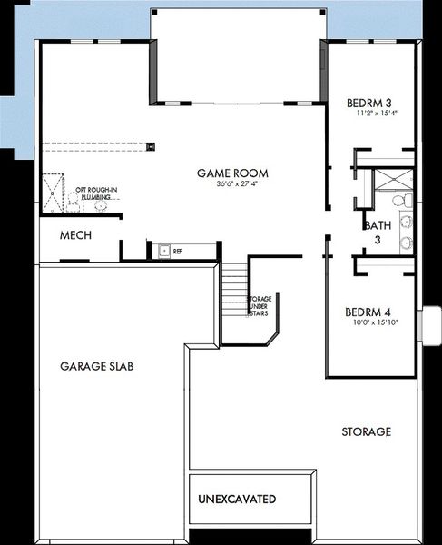 2D floor plan layout of this home in Highline at Wolf Ranch, Colorado Springs, CO (Image 3). 2D floor plan layout of this home in Highline at Wolf Ranch, Colorado Springs, CO (Image 3).