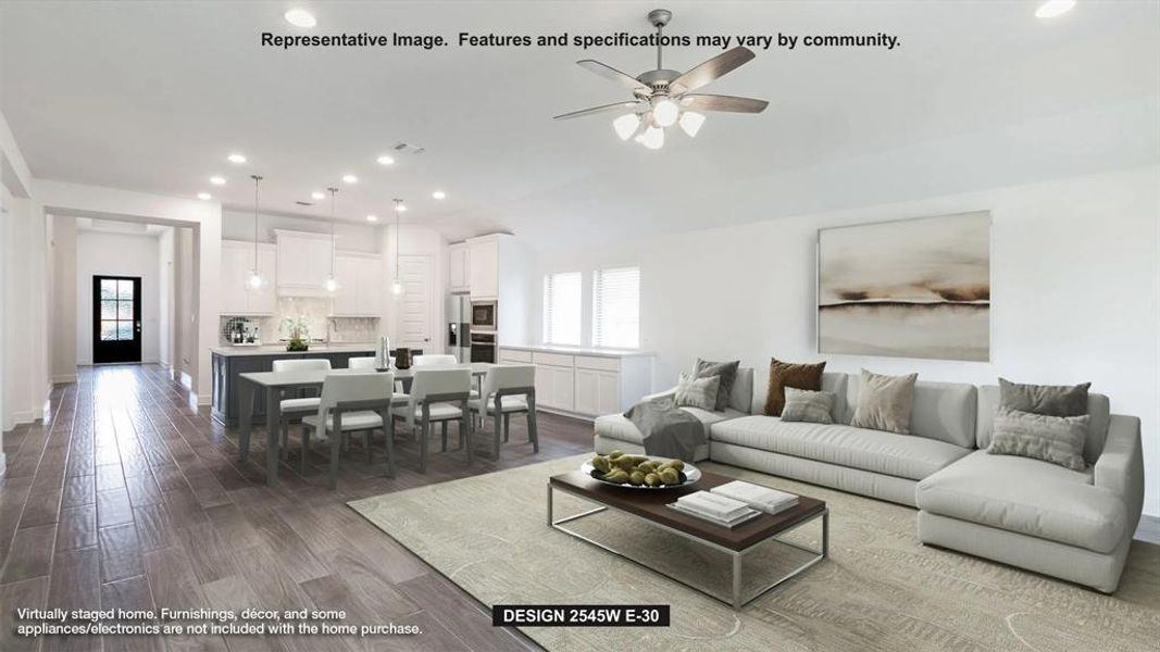 Furnished interior view inside a new home in Devonshire - Reserve 50', Forney (Image 4). Furnished interior view inside a new home in Devonshire - Reserve 50', Forney (Image 4).