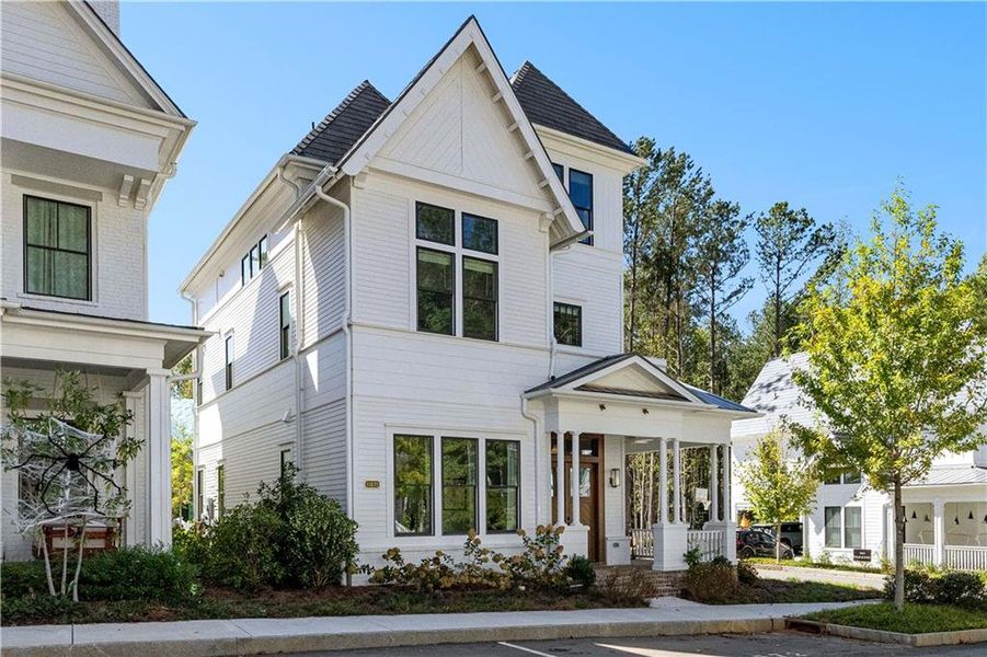 Front exterior of a new home in , Chattahoochee Hills, GA, highlighting curb appeal (Image 2).