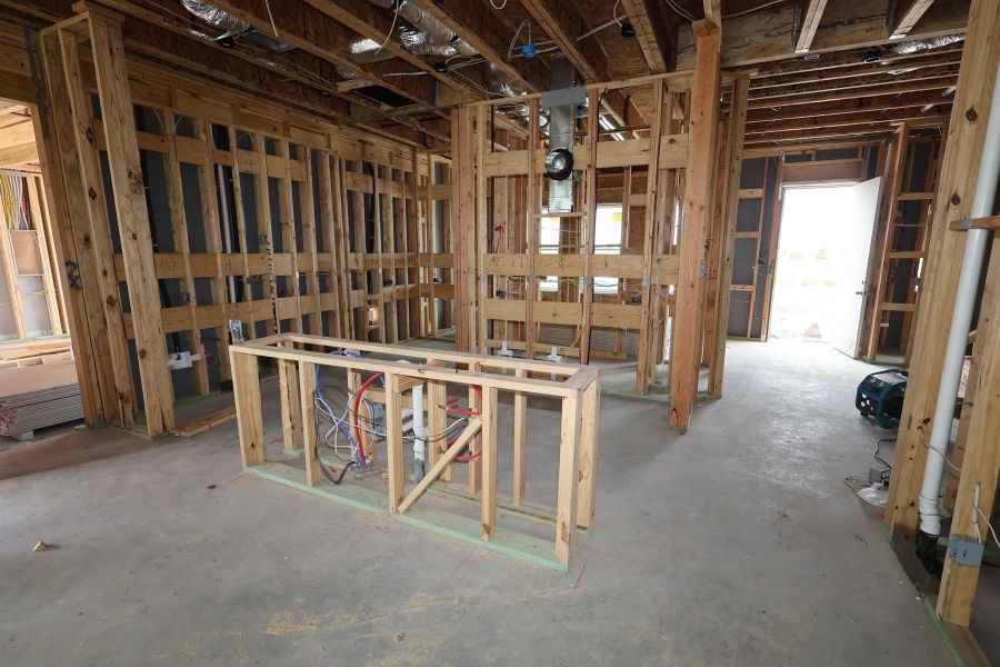 In-progress construction of a new home in Easthaven at Bridgeland Central - Horizon Collection, Cypress, TX (Image 6). In-progress construction of a new home in Easthaven at Bridgeland Central - Horizon Collection, Cypress, TX (Image 6).