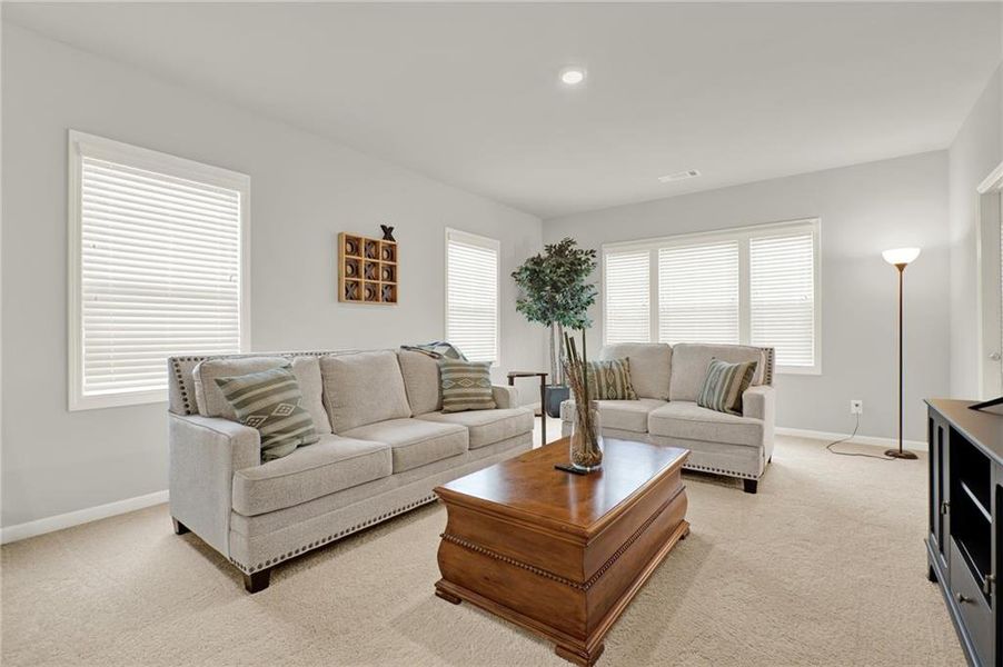 Furnished interior view inside a new home in , Flowery Branch (Image 40).