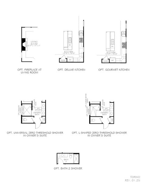 2D floor plan layout for the Torino by Epcon Communities in The Courtyards at Oak Grove, Durham, NC (Image 21).