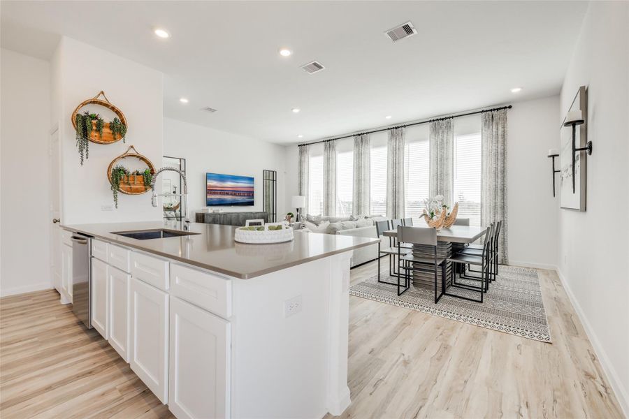 Furnished interior view inside a new home in Bridgeland, Cypress (Image 4).