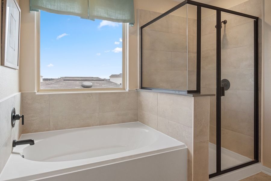 Representative furnished interior of a home built from the 2041 Modeled by KB Home in Saddlebrook Trails, Beasley (Image 11).